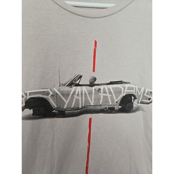 Bryan Adams So Happy It Hurts Tour T shirt Authentic Official Short Grey Sz L - Picture 2 of 5